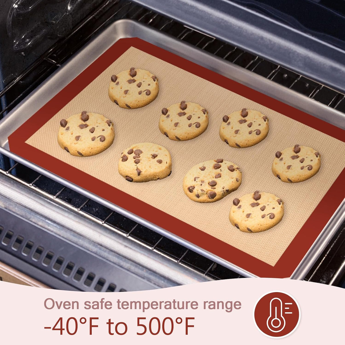 Silicone Baking Mat, Nonstick & Reusable