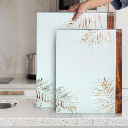 Kitchenville Glass Cutting Board 20”x16”: Tempered Glass Kitchen Counter Protector - Durable- Scratch-Resistant, Heat-Proof - Clear Design