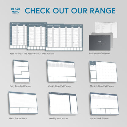 Magnetic Weekly Meal Planner for Fridge - 52 Undated Tear Off Sheets with Grocery List - Thick 120gsm No Bleed Paper - Strong Full Width Magnet - Family Meal Planning Board 11.3 x 8.3