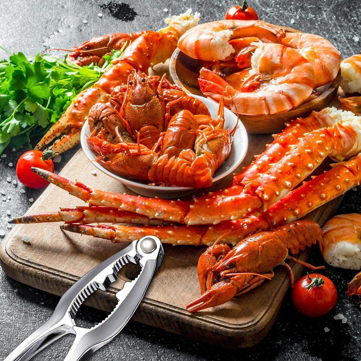 24 Pcs Crab Crackers and Tools, Nut Crackers Seafood Tools