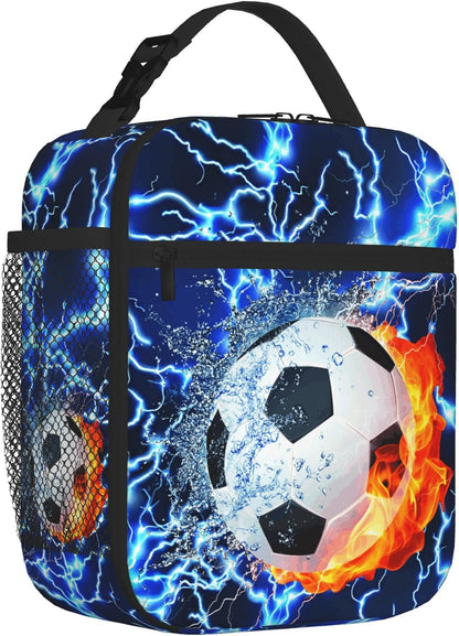 Dinosaur Volcano Insulated Lunch Bag for Women & Men, Reusable Leak-Proof Lunch Box with Cooler Compartment, Lunch Tote for Adults Work Travel Picnic Durable & Washable