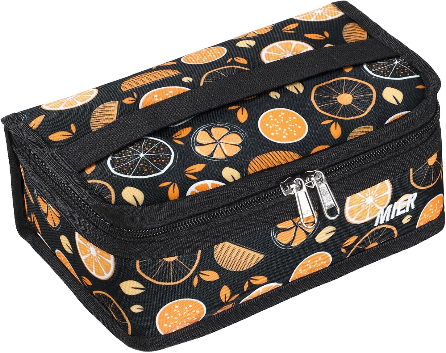 MIER Small Lunch Bag for Kids & Adults Compact Insulated Lunch Box Portable Thermal Mini Cooler for Work School Travel, Bluesteel