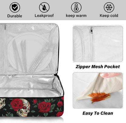 Casserole Carriers for Hot or Cold Food Reusable Casserole Dish Carrier Insulated Thermal Large Capacity Durable Perfect for Party Camping Family Gatherings Yellow Fish - Colors A