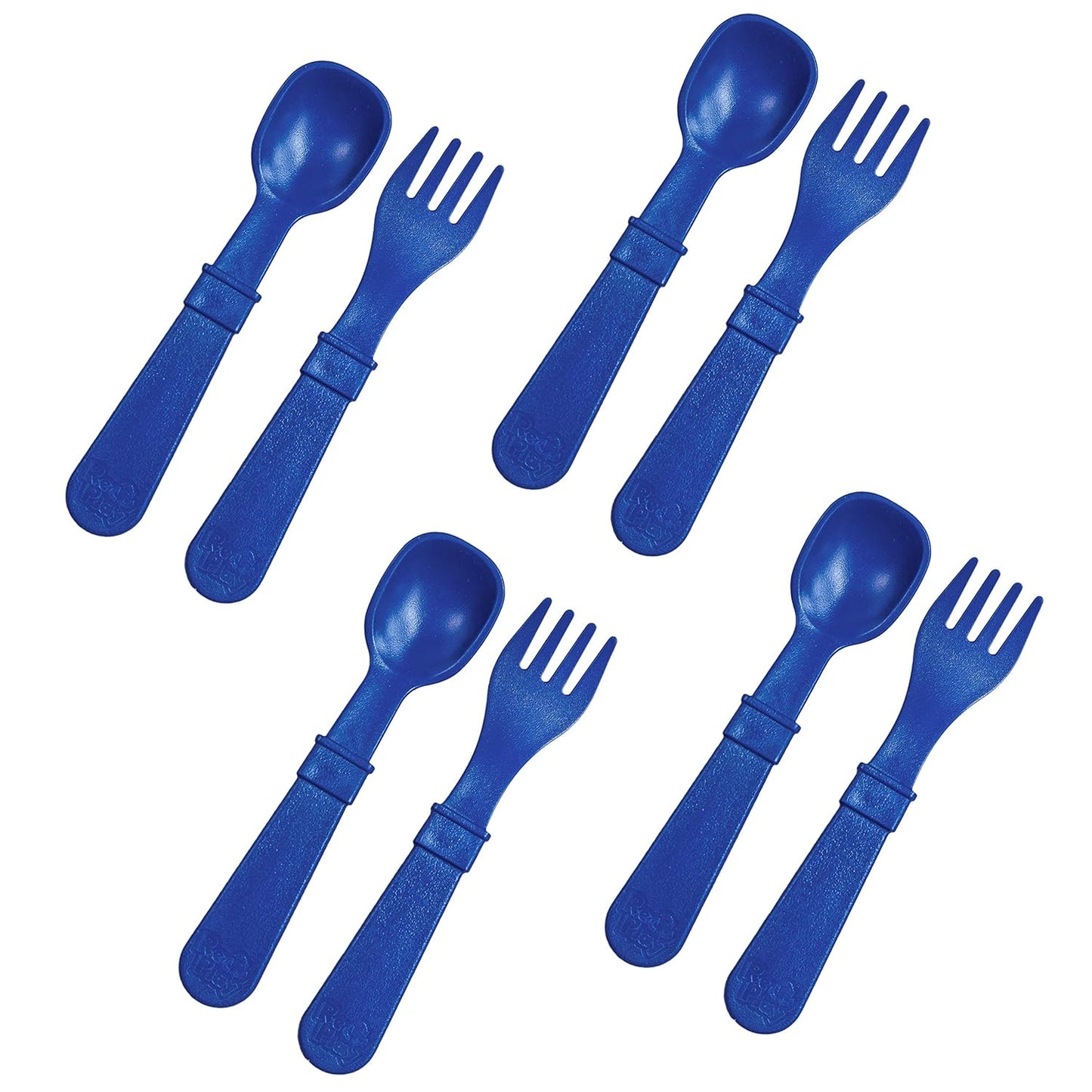 Re-Play Toddler Forks and Spoons Set - 4x4 Utensils Set for Kids - Dishwasher and Microwave Safe - Made in USA - Set of 8-5.8" x 1.2" x 0.2" - Princess