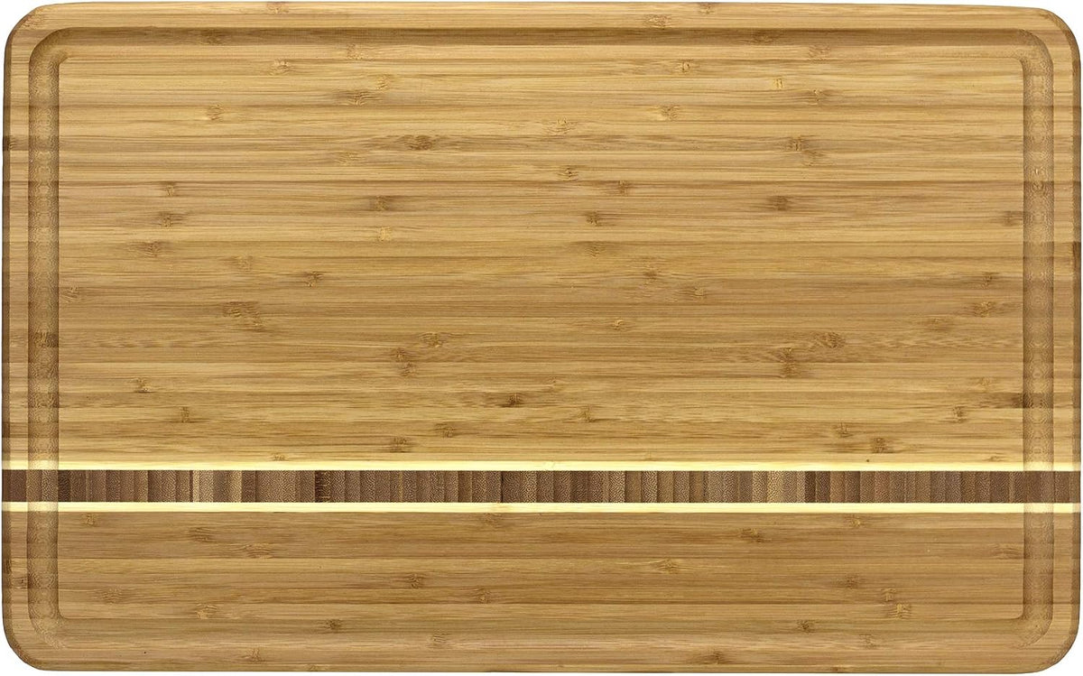 Totally Bamboo Barbados Small Bamboo Cutting Board, 9 x 6.5 Inches