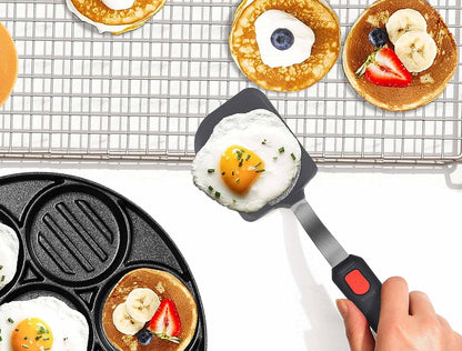 Mixed 5 Piece Silicone Spatula Set, 600F Heat-Resistant No-Melt Rubber Spatula Handle and Blade - Kitchen Cooking Utensils for Nonstick Cookware, Spatula Turner for Egg,Pancake,Burger- Dishwasher Safe