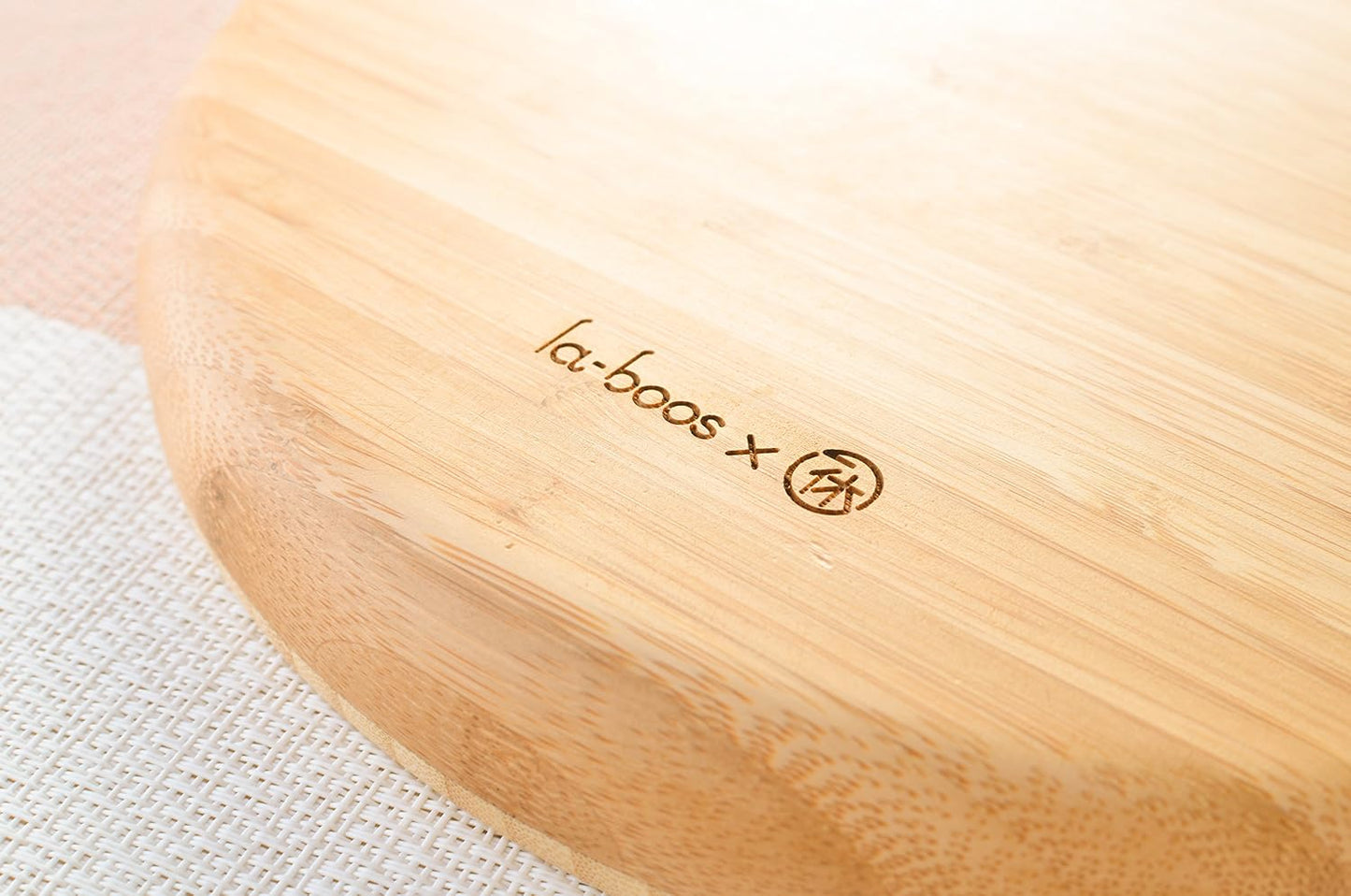 laboos Bamboo Portion Control Plate – 4-Compartment Divided Bento Tray for Balanced Eating, Portion Control & Meal Prep – Square Wooden Dinner Plate for Adults & Kids
