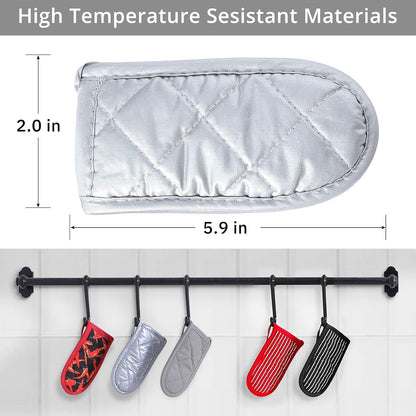 Cast Iron Skillet Handle Covers,Pot Handle Covers Heat Resistant,Pot Holders for Kitchen Heat Resistant,Machine Washable Handle Mitts 2 PCS(Striped)