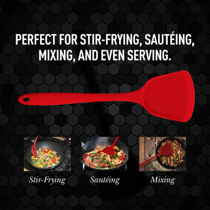 Helen's Asian Kitchen Bamboo Stir Fry Spatula, 13-Inch, Wok Cooking Tool For Stirring, Mixing, Turning, And Serving