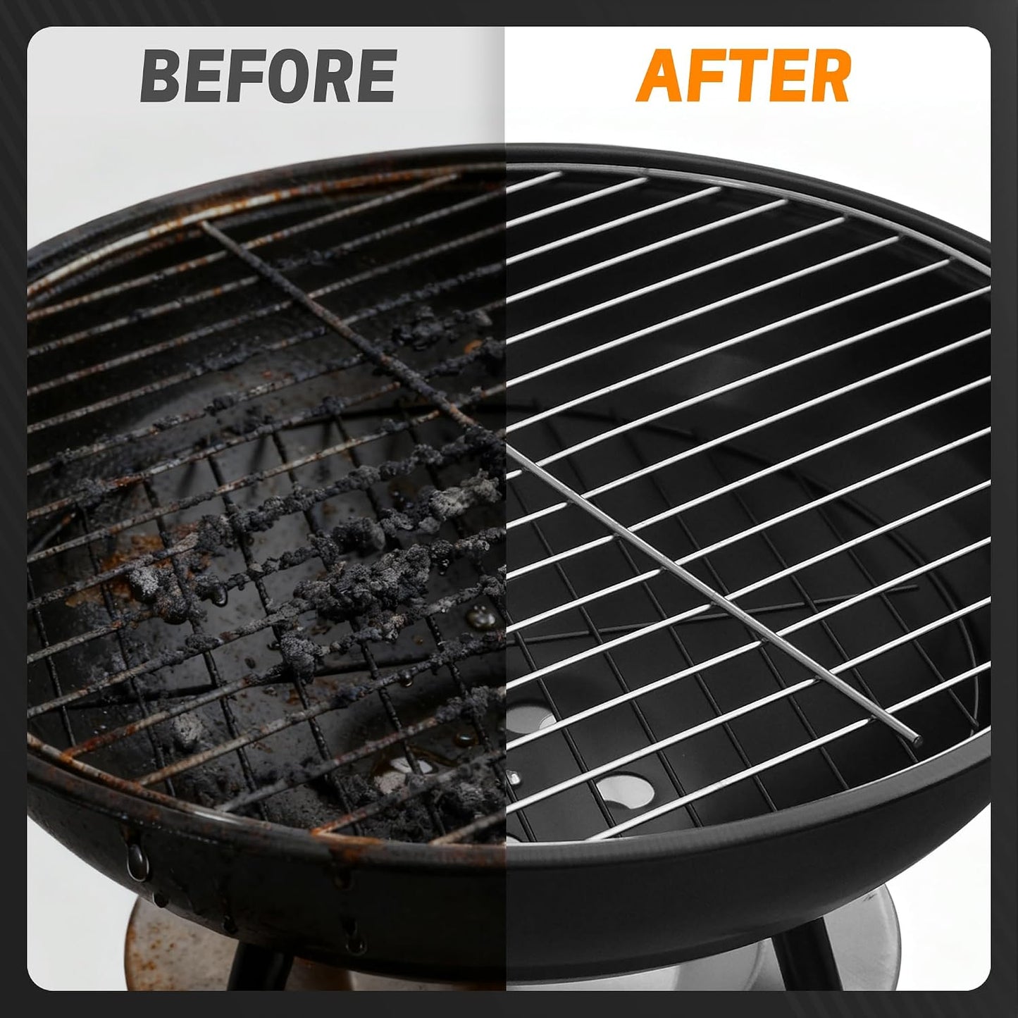 Grill Brush Bristle Free with Scraper, 22" Steam Grill Brush for Outdoor Grill, Replaceable Cleaning Head, Grill Cleaner for Cast Iron/Stainless Steel Grates - Green