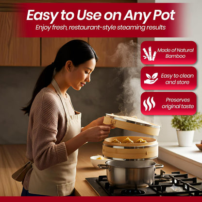 Bamboo Steamer Basket