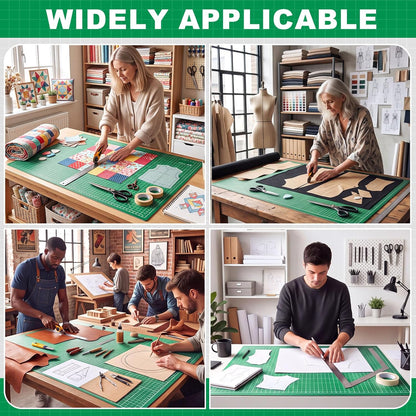 Pangda 1 Pcs 36 x 48 in Large Self Healing Cutting Mat for Sewing, Green