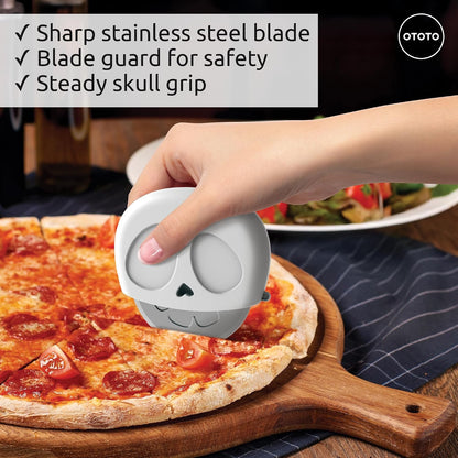 OTOTO Kitty Cut Pizza Cutter Wheel - Pizza Cutters Stainless Steel, Funny Kitchen Gadgets and Kitchen Gifts, Cat Gift for Women Cat Lovers (kitty cut)