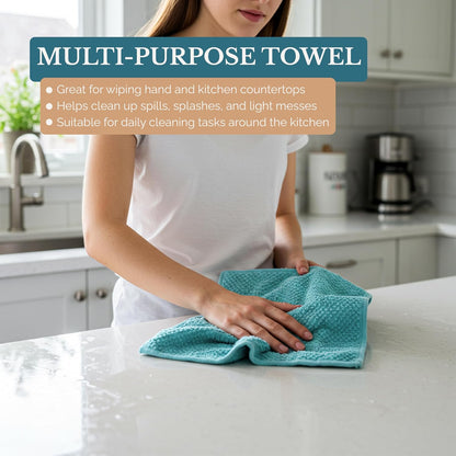Casa Platino Potholders for Kitchens, 8-Piece – 500°F Heat Resistant Oven Mitts and Pot Holders, Mini Oven Mitt with Silicone Grip, 2 Kitchen Towels & 2 Dish Cloths – Durable & Non-Slip – Canyon Rose