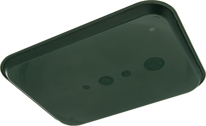 Carlisle FoodService Products Café Cafeteria Tray, Fast Food Tray for Restaurant or Commercial Use, 14" x 18", 1 Count, Black