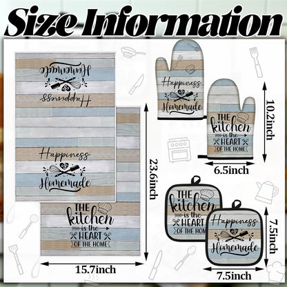 Sratte 6 Pcs Farmhouse Kitchen Decor Accessories Set