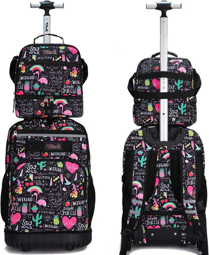 Tilami Lunch Bags Insulated Adjustable Strap Zipper, Two Compartments Cooler Bags, Bento Bags for Kids Toddlers (Blue)