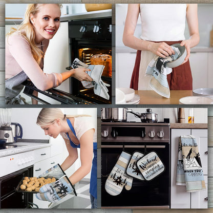 Sratte 6 Pcs Farmhouse Kitchen Decor Accessories Set