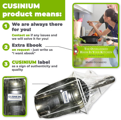 CUSINIUM 24 oz Aluminum Ice Scoop with Holder