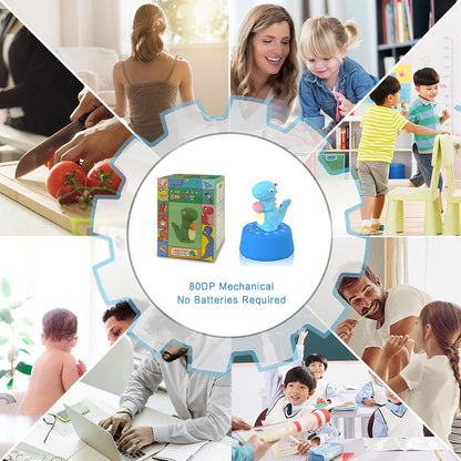 ELE DEPI Mechanical Kitchen Timer for Kids,Wind Up Egg Timer for Cooking.
