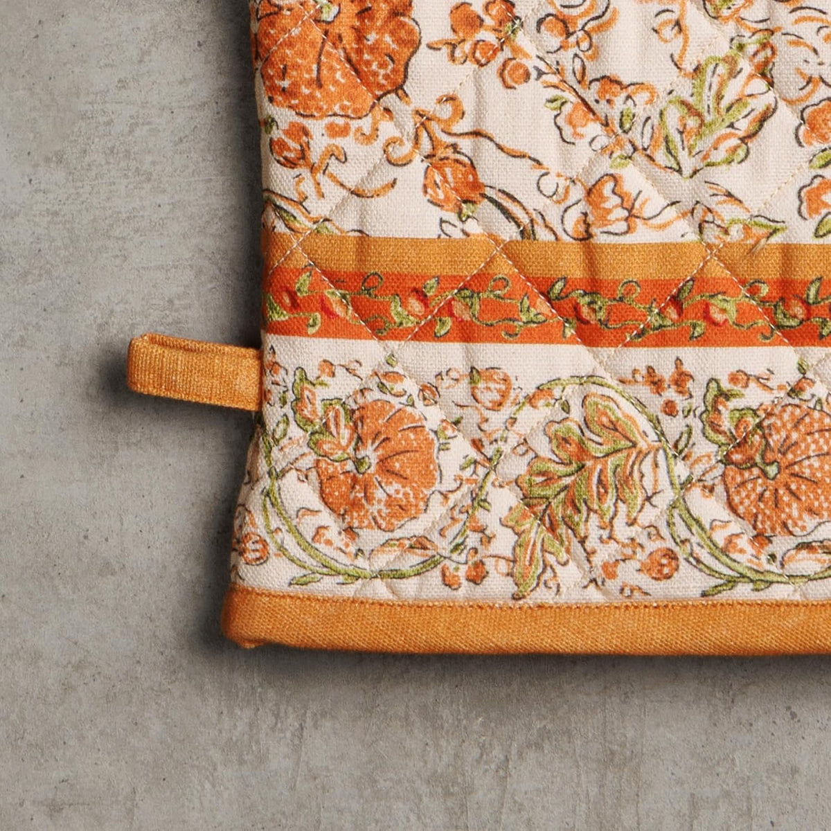 Maison d' Hermine 100% Cotton Oven Mitt & Pot Holder Set (7.5"x13" & 8"x8") - Colors C