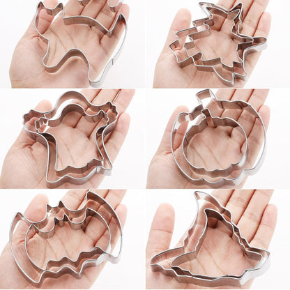 MrCookie 4" Large Christmas Cookie Cutters Set,Thickened Stainless Steel