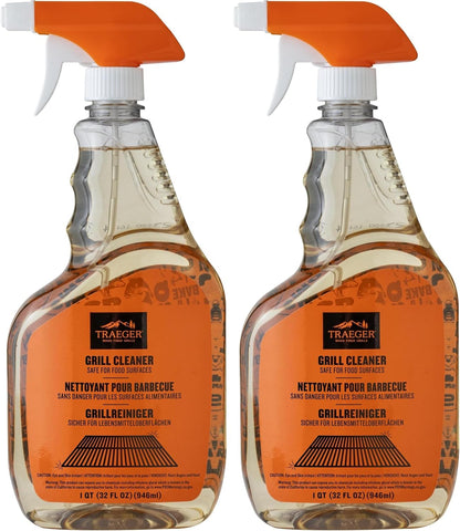 Traeger Grills BAC679 Grill Cleaner Spray Bottle,Grease Cutter,Keep Grill Shiny,No Harmful Chemicals,Citrus Scent,946ml,(Pack of 2)
