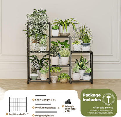 Bamworld Plant Stand Indoor Plant Shelf Outdoor Wood Plant Rack