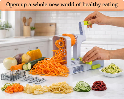 Brieftons QuickFold 5-Blade Foldable Vegetable Spiralizer and Zoodle Maker