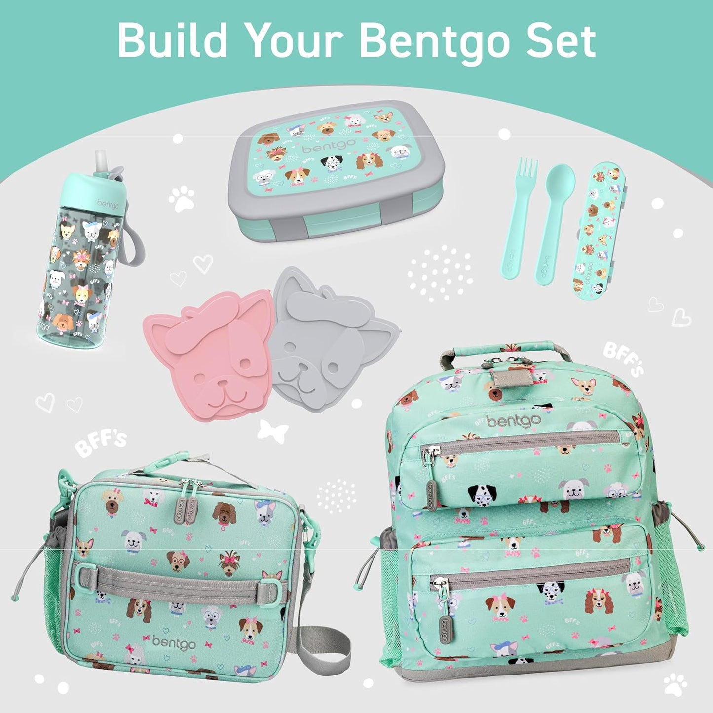 Bentgo Kids Water Bottle - Leak-Proof, Durable Tritan PFAS- & BPA-Free 15 fl oz, Kids/Toddlers Ages 3+ for School & Sports; Bite & Sip Spout, Carrying Handle, Dishwasher Safe (Unicorn)
