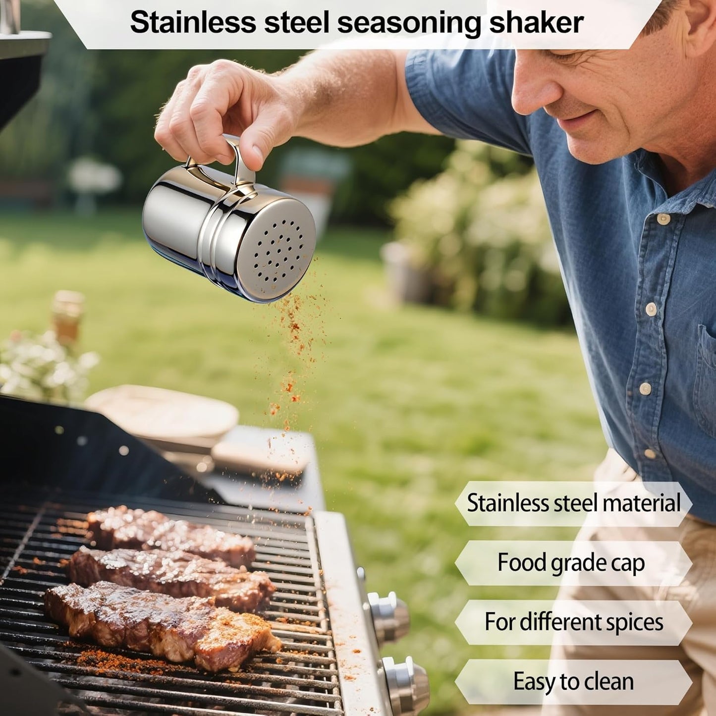 7" Cast Iron Smash Burger Press, Hamburger Press Patty Maker, Stainless Steel Spatula, Nonstick Patty Papers, Seasoning Shaker and Brush, Smash Burger Press Kit for Blackstone Griddle Grills