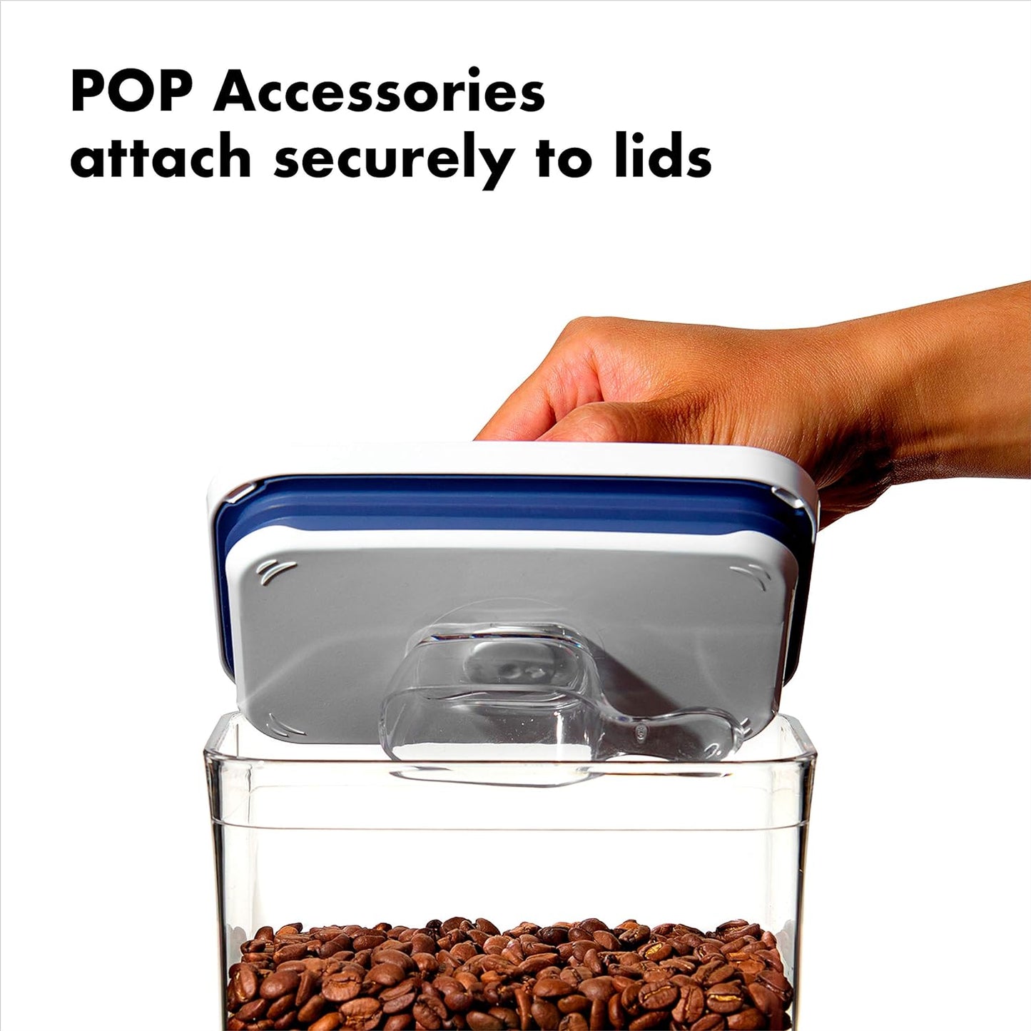 OXO Good Grips POP Container - Airtight Food Storage - Big Square Short 2.8 Qt Ideal for 5 lbs of sugar, cookies or crackers