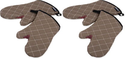 Oven Mitts, San Jamar BestGuard, Professional Grade, 15", Pair, Black
