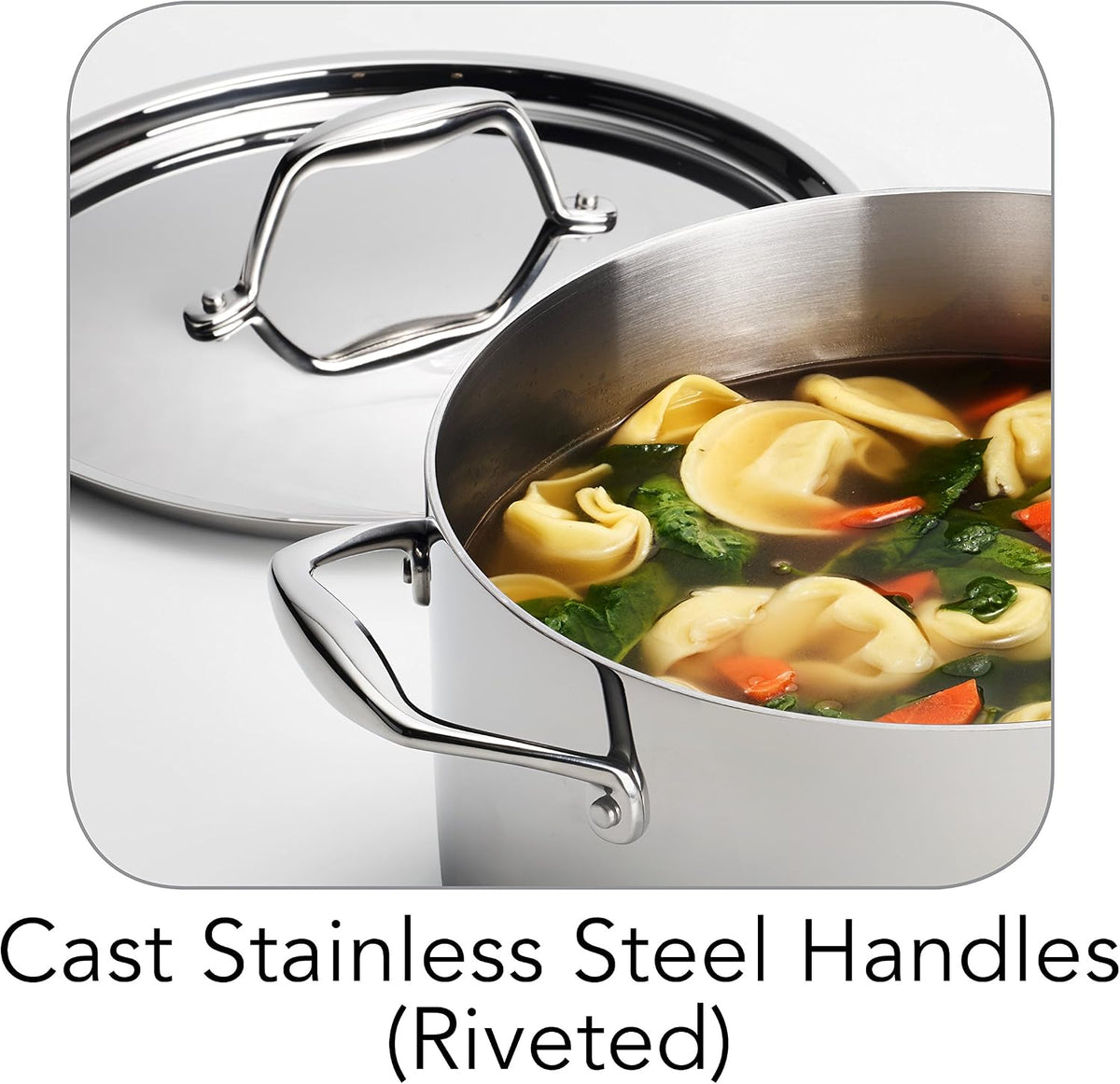 Tramontina Signature Stainless Steel Pasta Strainer Insert for Pot