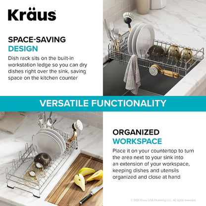 Kraus Stainless Steel 16.75 in Workstation Kitchen Sink Colander CS-6