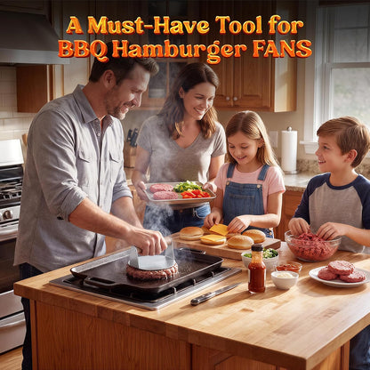 Smash Burger Press Stainless Steel, Grill Patty Bacon Press