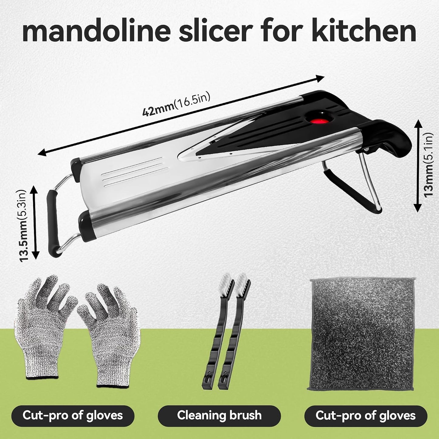 mandoline slicer, mandoline slicer for kitchen,Stainless Steel mandolin slicer,Vegetable Slicer,mandoline food slicer,slicer vegetable cutter,Cut-Resistant Gloves，