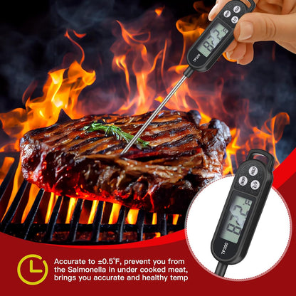 Copkim Food Thermometer Instant Read Probe BBQ,Red