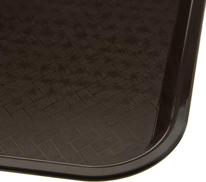 Carlisle FoodService Products CT101403 Cafe Standard Plastic Cafeteria/Fast Food Tray, NSF Certified, BPA Free, 14" Length x 10" Width, Black