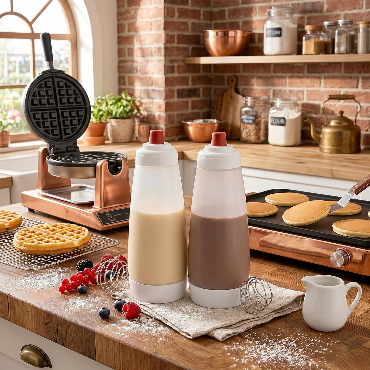 Pancake Batter Dispenser - 1000ml Pancake Batter Dispenser Bottle