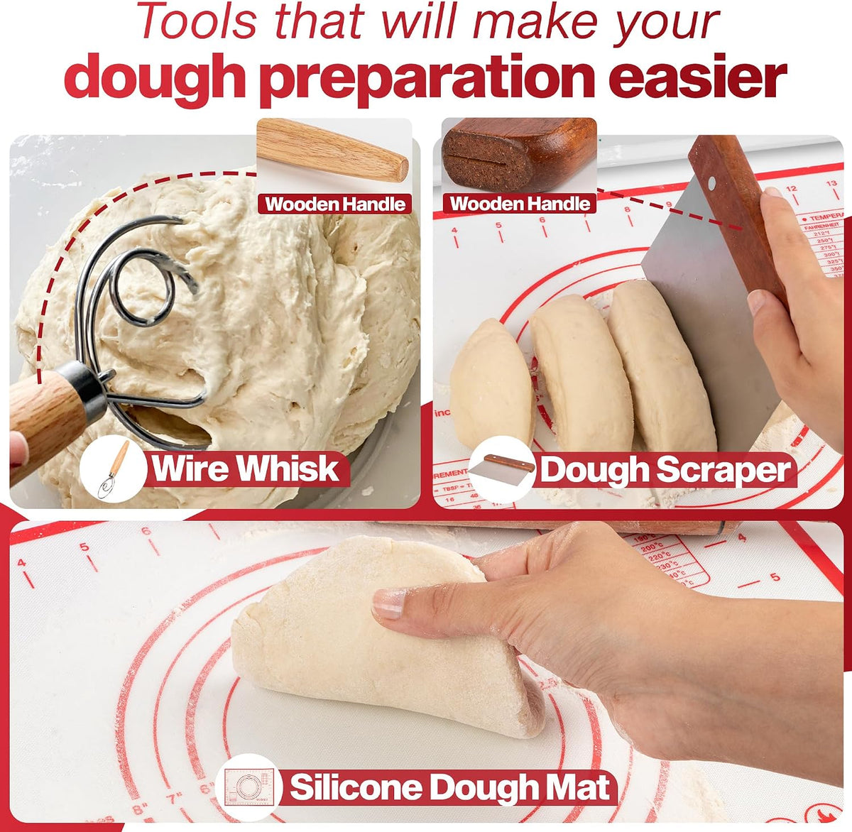 2-Pack Pizza Dough Proofing Box with Lid - Dough Tray & Proofing Container for Pizza, Bread, Sourdough - Stackable Design 16" x 12" x 3.5", White