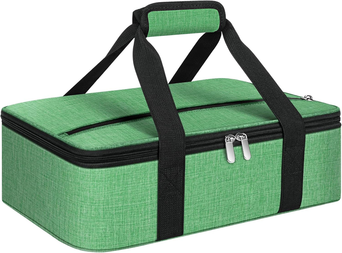 Insulated Casserole Carrier, Portable Casserole Carrier for Hot or Cold Food Lunch Tote Warmer or Cooler Bag, Lasagna Lunch Bag for Potluck Parties- Fits 9" x 13" Baking Dish-Charcoal Grey