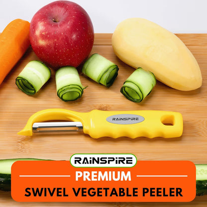 Swivel Vegetable Peeler Soft Comfort Handle Sturdy Long-Lasting Black