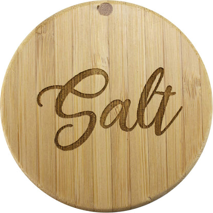 Totally Bamboo Salt Cellar with Swivel Lid, Salt Container for Countertop