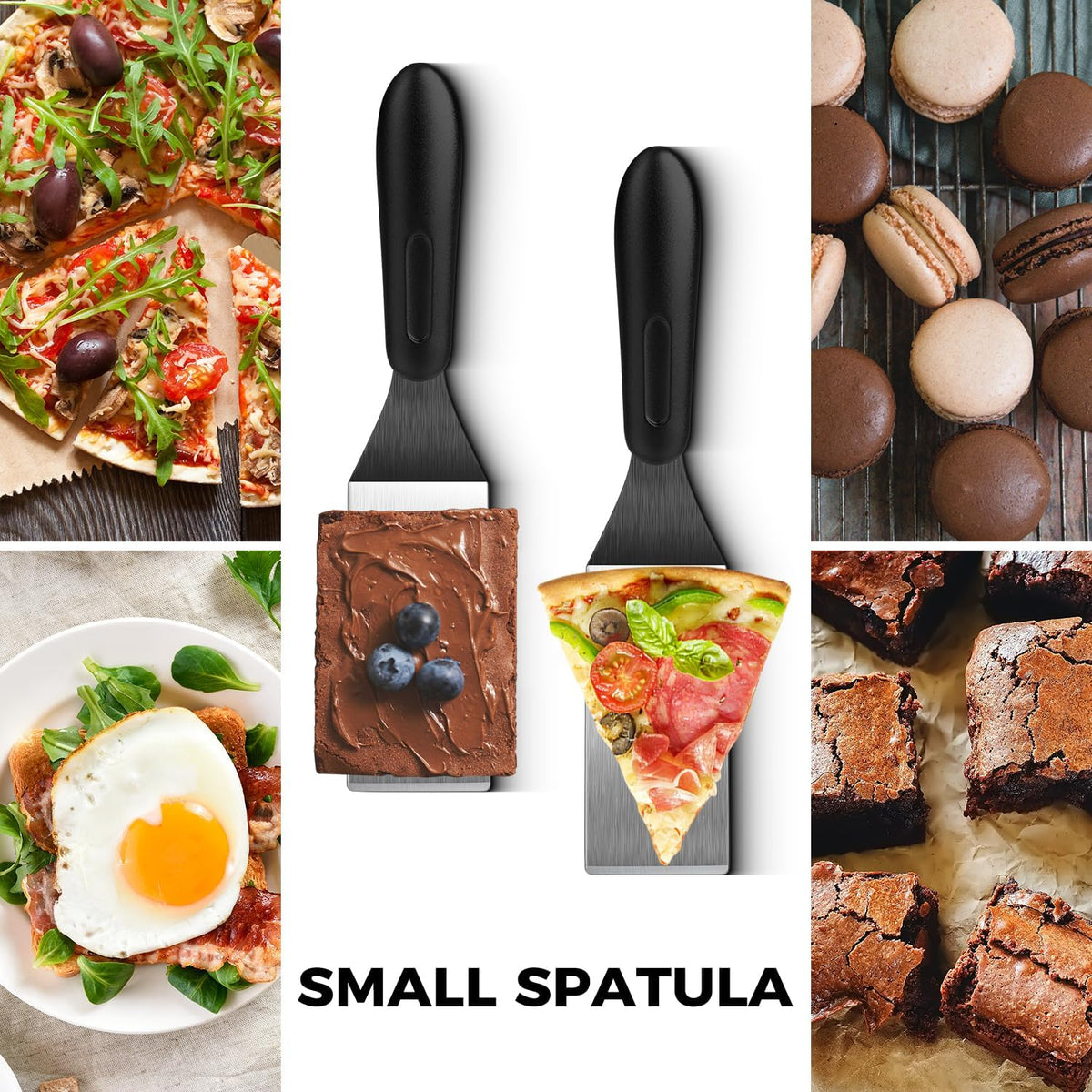 Small Spatula, Mini Serving Metal Spatula for Serving and Turning