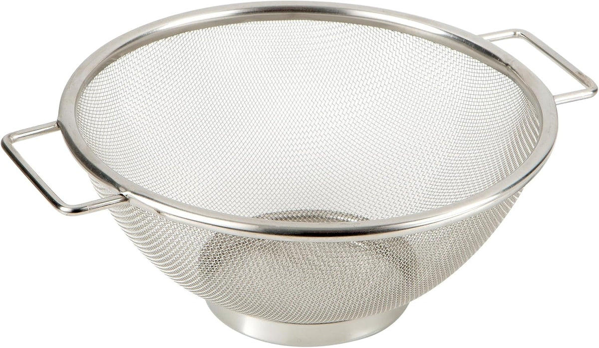 Kitchen Details Stainless Steel Fine Mesh Strainer 9 Inch | Large Wire Mesh Kitchen Sieve | Food Strainer Colander for Pasta Rice Quinoa