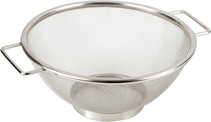 Kitchen Details Stainless Steel Fine Mesh Strainer 9 Inch | Large Wire Mesh Kitchen Sieve | Food Strainer Colander for Pasta Rice Quinoa