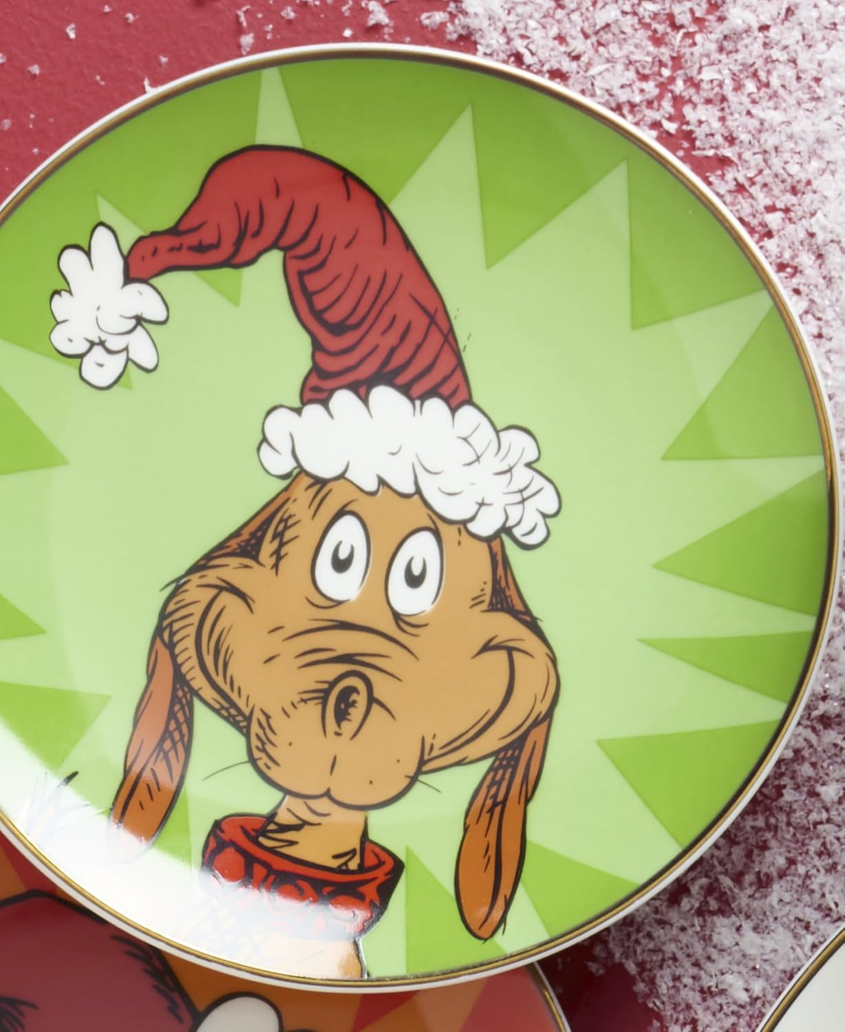 Lenox 898096 Merry Grinchmas Chip & Dip Bowl, Christmas Dishes, Festive Holiday Serveware