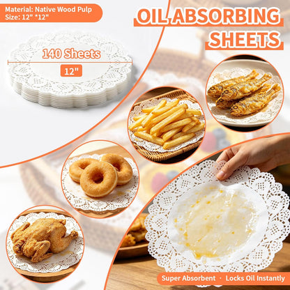 Splatter Screen for Frying Pan Set, 3 Pack 10"/11.5"/13" 304 Stainless Steel Grease Splatter Guard with Foldable Handle & Silicone Oven Mitts, Dishwasher Safe