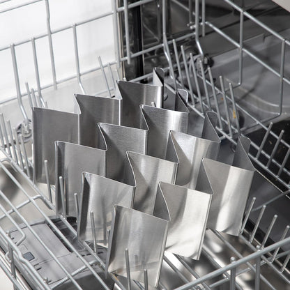 Stainless Steel Taco Holders Set of 2, Taco Stand Rack with Handles, Oven & Dishwasher Safe for Taco Tuesday, Parties & Everyday Use